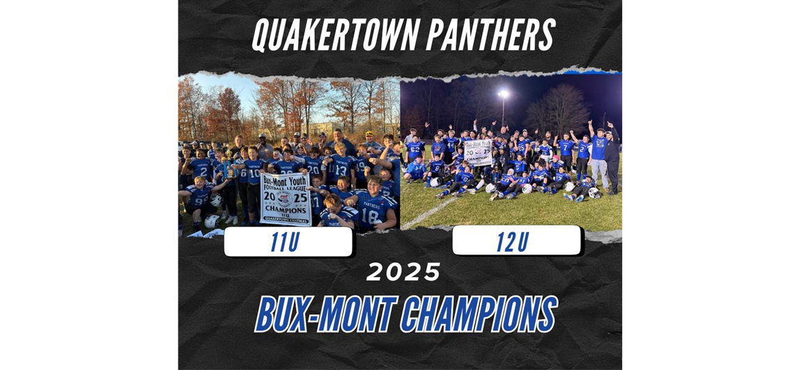 CONGRATULATIONS to our 11U & 12U BUX-MONT CHAMPIONS!